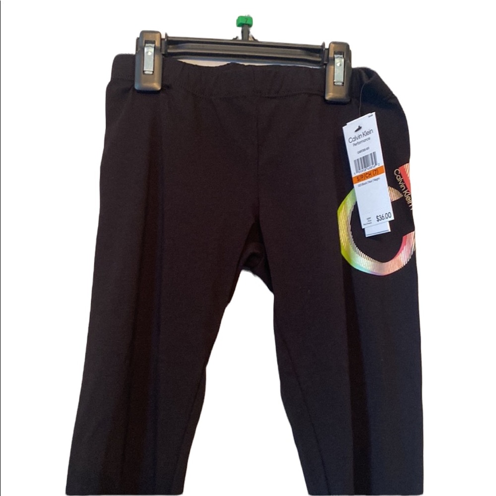 Calvin Klein Girls’ Black Leggings - Picture 2 of 10